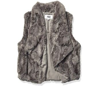Jack Women's Big Softy Soft Faux Fur Drape Front